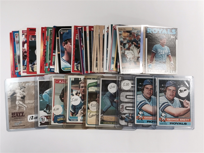 100+ George Brett Cards from 1975 – 1990s